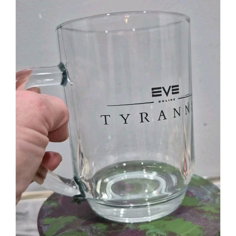 EVE ONLINE MMO Vintage Clear Glass Pint Mug Beer Collectible